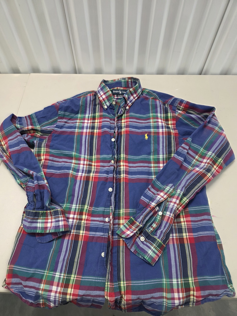 Ralph Lauren Custom Fit Button Down Shirt Men's Size Large